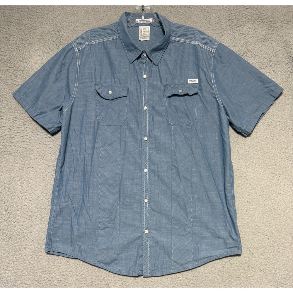 Vintage Disney Parks Resort Pearl snap button shirt Mens Large